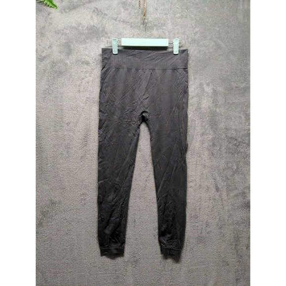 121 Pants - 🍑121 Women Leggings Casual Activewear Yoga Mid Rise Solid Metallic Gray SIZE XL